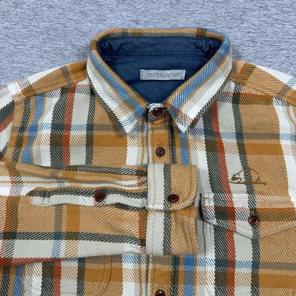 Outerknown Other - Outerknown Blanket Shirt Mens Large Plaid Flannel Button Up Heavyweight Outdoor